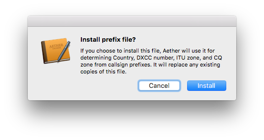 Install prefix file prompt